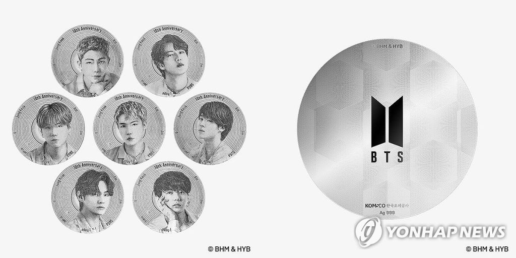 BTS Medallas conmemorativas