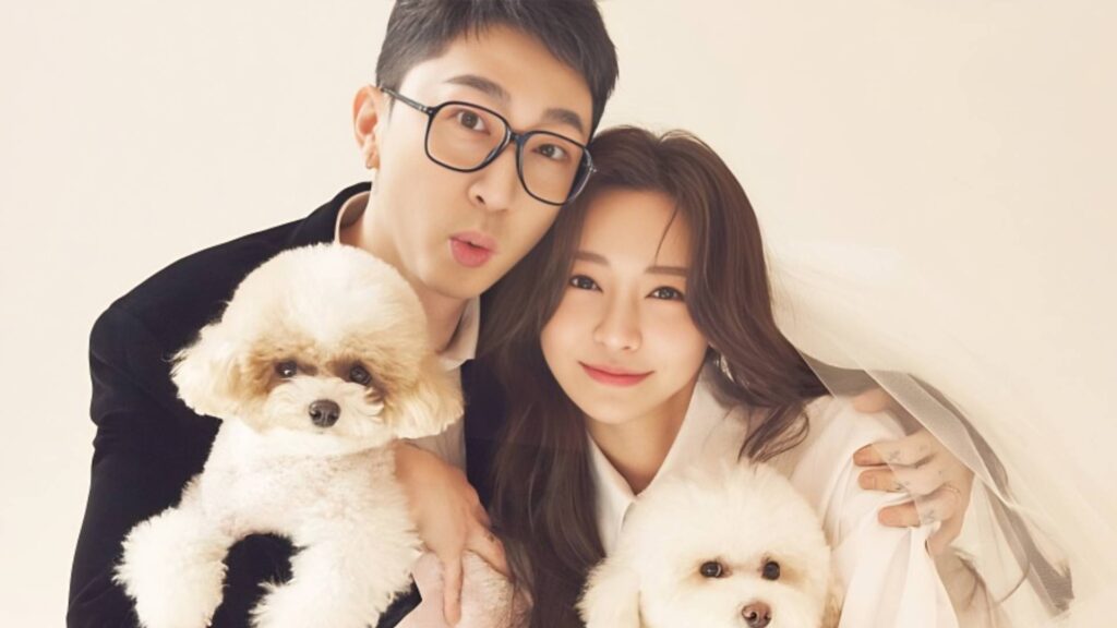 Sleepy y su esposa Kim Na Hyun